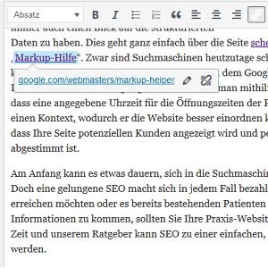 Beispiel einer externen Verlinkung
